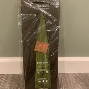 EcoSmart by Architec Polyglass Charcuterie & Serving Board, Black 6.5 x 17”